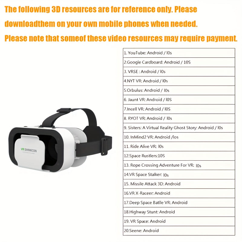 Smartphone Virtual Reality Accessory Goggles