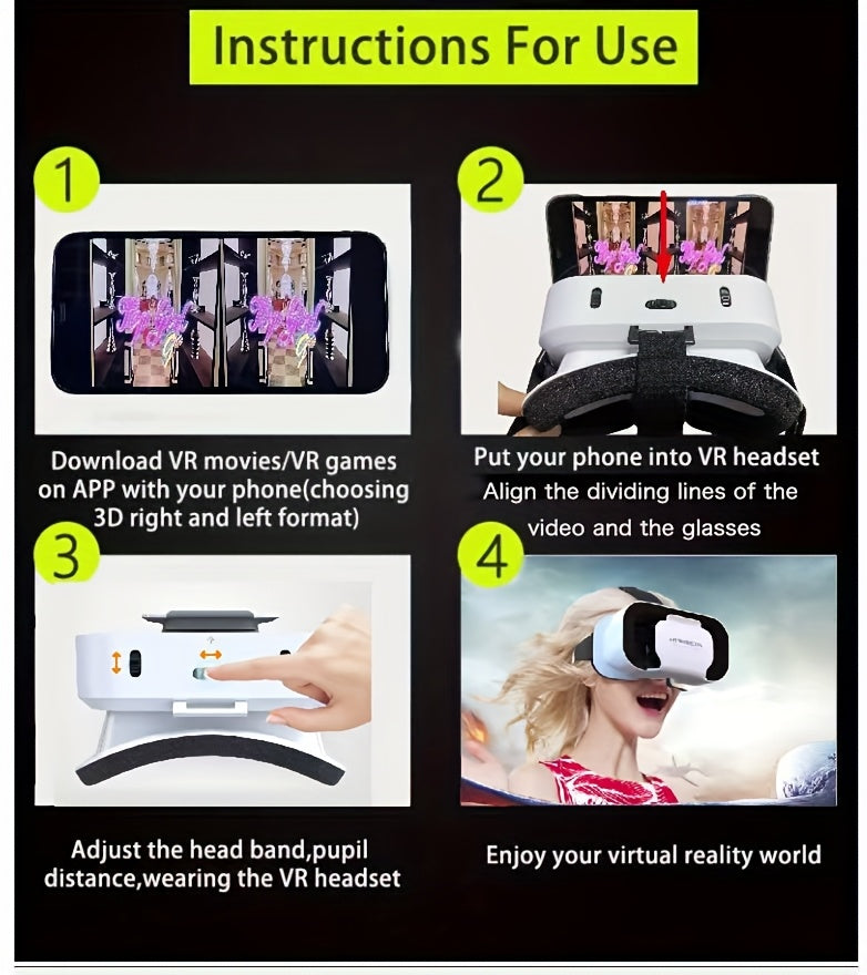 Smartphone Virtual Reality Accessory Goggles