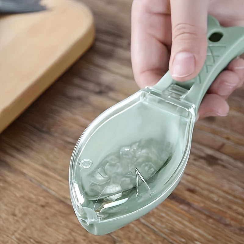 Kitchen Scale Remover with Storage Box - Easy-to-Clean Scraper, Efficient Fish Scale Cleaning Tool